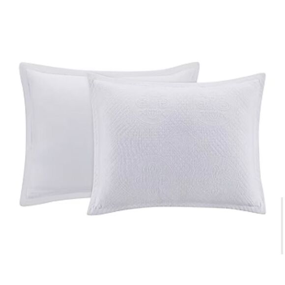 Full/Queen- Waverly Matelasse Bedspread Set, One Size , White - Picture 9 of 10